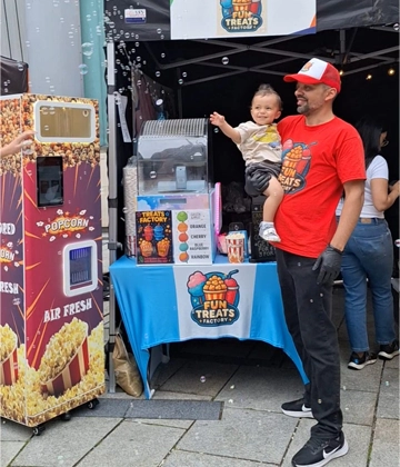 automatic popcorn vending machine in Ireland